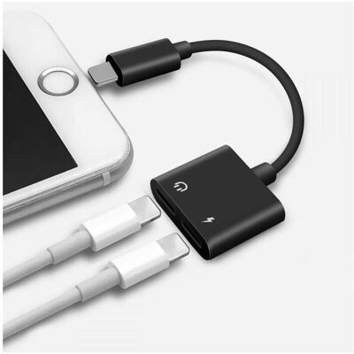 PowerGuard Dual Lightning Audio & Charge Adapter Splitter (Lightning, Lightning), Adaptateur pour appareils mobiles, Noir PowerGuard Dual Lightning Audio & Charge Adapter Splitter (Lightning, Lightning), Adaptateur pour appareils mobiles, Noir