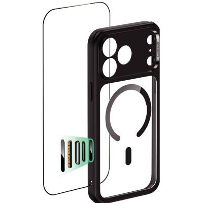 ESR Classic Hybrid Magnetic Case (Camera Control) (Apple iPhone 17 Pro Max), Coque pour téléphone portable, Transparent, Noir ESR Classic Hybrid Magnetic Case (Camera Control) (Apple iPhone 17 Pro Max), Coque pour téléphone portable, Transparent, Noir