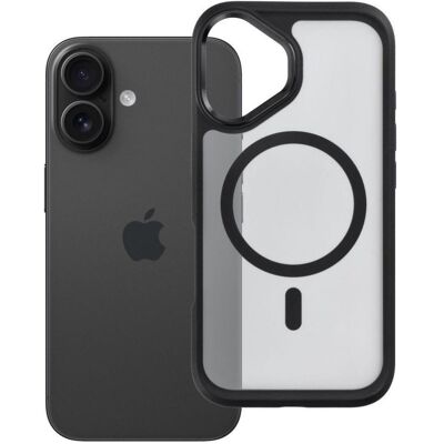 Forcell Coque pour iPhone 16 « F-Protect Smoke Hybrid Premium », compatible avec MagSafe, noire (Apple iPhone 16), Coque pour téléphone portable, Noir Forcell Coque pour iPhone 16 « F-Protect Smoke Hybrid Premium », compatible avec MagSafe, noire (Apple iPhone 16), Coque pour téléphone portable, Noir