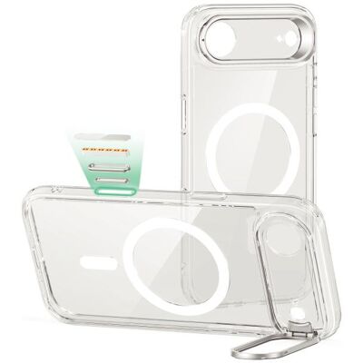 ESR Classic Hybrid Magnetic Case (Camera Control, Stash Stand), for iPhone 17 Air, Clear (Apple iPhone 17, Apple iPhone Air), Coque pour téléphone portable, Transparent ESR Classic Hybrid Magnetic Case (Camera Control, Stash Stand), for iPhone 17 Air, Clear (Apple iPhone 17, Apple iPhone Air), Coque pour téléphone portable, Transparent