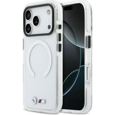 BMW Case M IML Shockproof Metal Logos MagSafe for iPhone 17 Pro transparent (Apple iPhone 17 Pro), Coque pour téléphone portable, Transparent BMW Case M IML Shockproof Metal Logos MagSafe for iPhone 17 Pro transparent (Apple iPhone 17 Pro), Coque pour téléphone portable, Transparent