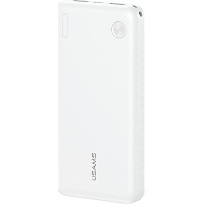 Usams PB83 Power Bank 2xUSB-A 1xUSB-C 10000mAh white (10000 mAh, 37 Wh), Chargeur de secours, Blanc Usams PB83 Power Bank 2xUSB-A 1xUSB-C 10000mAh white (10000 mAh, 37 Wh), Chargeur de secours, Blanc