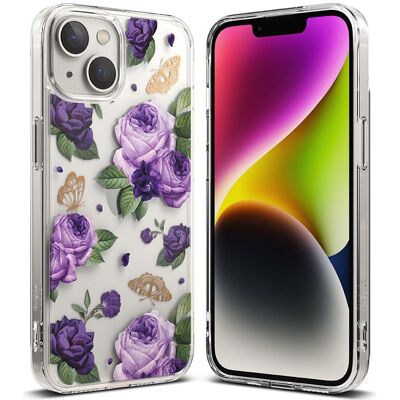 Ringke Fusion Design Armored Case Cover with Gel Frame for iPhone 14 Plus transparent (Purple rose) (Apple iPhone 14 Plus), Coque pour téléphone portable, Violet, Transparent Ringke Fusion Design Armored Case Cover with Gel Frame for iPhone 14 Plus transparent (Purple rose) (Apple iPhone 14 Plus), Coque pour téléphone portable, Violet, Transparent