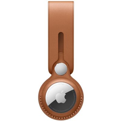 Apple Lanière en cuir pour AirTag, Accessoires pour traceur, Marron Apple Lanière en cuir pour AirTag, Accessoires pour traceur, Marron