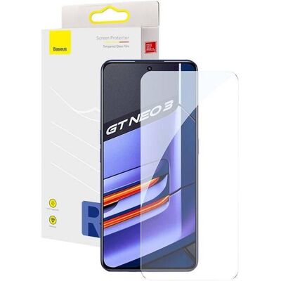 Baseus Protecteur d'écran en verre trempé pour realme GT Neo3 (Realme GT Neo 3), Téléphone portable : film de protection, Transparent Baseus Protecteur d'écran en verre trempé pour realme GT Neo3 (Realme GT Neo 3), Téléphone portable : film de protection, Transparent