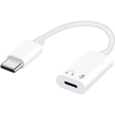 PowerGuard Adaptateur USB-C vers Lightning pour casque d'écoute (USB-C), Adaptateur pour appareils mobiles, Blanc PowerGuard Adaptateur USB-C vers Lightning pour casque d'écoute (USB-C), Adaptateur pour appareils mobiles, Blanc
