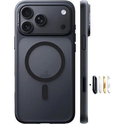 Torras Guardian-Mag (Apple iPhone 17 Pro Max, Apple iPhone 18 Pro Max), Coque pour téléphone portable, Noir Torras Guardian-Mag (Apple iPhone 17 Pro Max, Apple iPhone 18 Pro Max), Coque pour téléphone portable, Noir