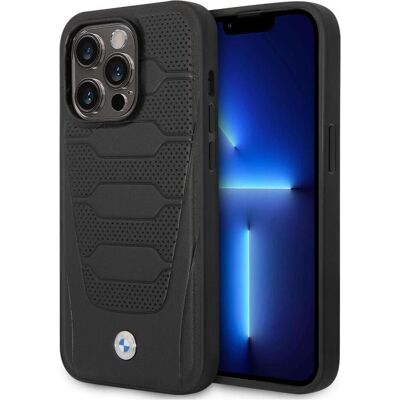 BMW Étui BMHMP14X22RPSK iPhone 14 Pro Max 6,7" czarny/black Leather Seats Pattern MagSafe (Apple iPhone 14 Pro Max), Coque pour téléphone portable, Noir BMW Étui BMHMP14X22RPSK iPhone 14 Pro Max 6,7" czarny/black Leather Seats Pattern MagSafe (Apple iPhone 14 Pro Max), Coque pour téléphone portable, Noir