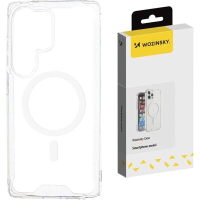Wozinsky Clear Corner Case MagSafe for Samsung Galaxy S25 - Clear (Samsung Galaxy S25), Coque pour téléphone portable, Transparent Wozinsky Clear Corner Case MagSafe for Samsung Galaxy S25 - Clear (Samsung Galaxy S25), Coque pour téléphone portable, Transparent