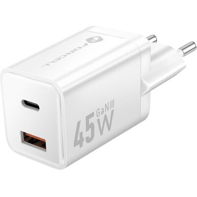 Forcell F-Energy (45 W, 1 portion), Chargeur USB, Blanc Forcell F-Energy (45 W, 1 portion), Chargeur USB, Blanc