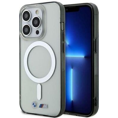 BMW BMHMP15XHCRS iPhone 15 Pro Max 6.7" étui rigide transparent Silver Ring MagSafe (Apple iPhone 15 Pro Max), Coque pour téléphone portable, Transparent BMW BMHMP15XHCRS iPhone 15 Pro Max 6.7" étui rigide transparent Silver Ring MagSafe (Apple iPhone 15 Pro Max), Coque pour téléphone portable, Transparent