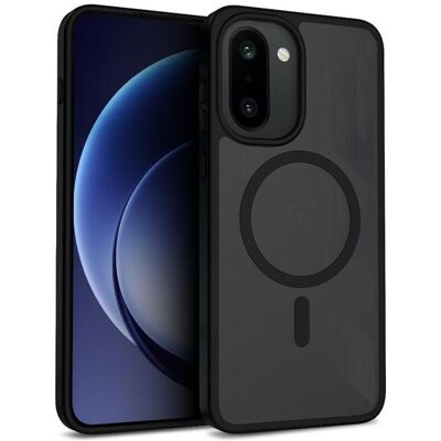 Crong Hybrid Matte Magnetic - Etui MagSafe OnePlus 15R (czarny) (OnePlus 15R), Coque pour téléphone portable, Transparent, Noir Crong Hybrid Matte Magnetic - Etui MagSafe OnePlus 15R (czarny) (OnePlus 15R), Coque pour téléphone portable, Transparent, Noir