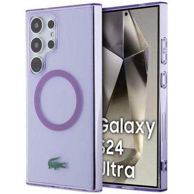 Lacoste LCHMLULOU S928 pourpre/pourpre hardcase Transparent MagSafe (Samsung Galaxy S24 Ultra), Coque pour téléphone portable, Transparent, Violet Lacoste LCHMLULOU S928 pourpre/pourpre hardcase Transparent MagSafe (Samsung Galaxy S24 Ultra), Coque pour téléphone portable, Transparent, Violet
