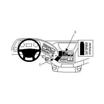 Brodit ProClip Center mount - support(s) de fixation, Support pour smartphone, Noir Brodit ProClip Center mount - support(s) de fixation, Support pour smartphone, Noir