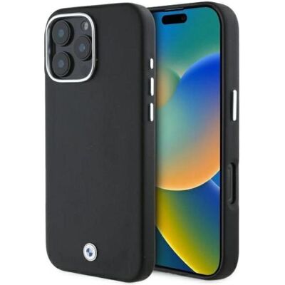 BMW Étui iPhone 16 Pro Métal Noire MagSafe - Smartphone BMW Étui iPhone 16 Pro Métal Noire MagSafe - Smartphone