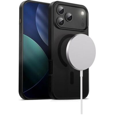 Crong Hybrid Frost MAG Cover (Apple iPhone 17 Pro Max), Coque pour téléphone portable, Transparent, Noir Crong Hybrid Frost MAG Cover (Apple iPhone 17 Pro Max), Coque pour téléphone portable, Transparent, Noir