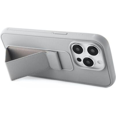 iLike iPhone 15 Pro étui en silicone avec support (Apple iPhone 15 Pro), Coque pour téléphone portable, Argent iLike iPhone 15 Pro étui en silicone avec support (Apple iPhone 15 Pro), Coque pour téléphone portable, Argent