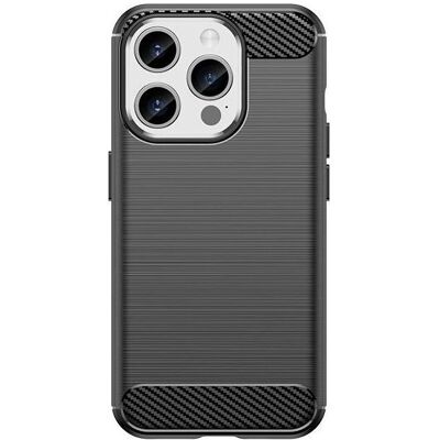 Hurtel Coque souple motif carbone pour iPhone 15 Pro Carbon Case - noir (Apple iPhone 15 Pro), Coque pour téléphone portable, Noir Hurtel Coque souple motif carbone pour iPhone 15 Pro Carbon Case - noir (Apple iPhone 15 Pro), Coque pour téléphone portable, Noir