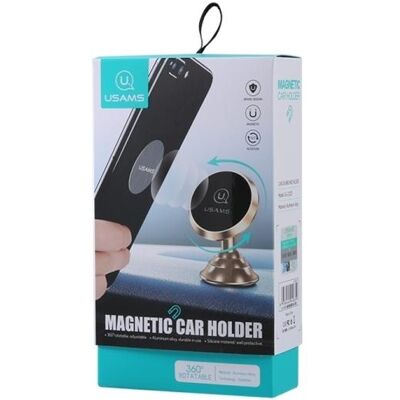 Usams Support magnétique pour tableau de bord US-ZJ023 or/gold ZJ23ZJ03, Support pour smartphone, Or Usams Support magnétique pour tableau de bord US-ZJ023 or/gold ZJ23ZJ03, Support pour smartphone, Or