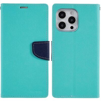 Mercury iPhone 14 Pro Max - Goospery Fancy Étui turquoise (Apple iPhone 14 Pro Max), Coque pour téléphone portable, Turquoise Mercury iPhone 14 Pro Max - Goospery Fancy Étui turquoise (Apple iPhone 14 Pro Max), Coque pour téléphone portable, Turquoise