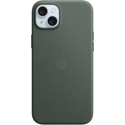Etui en tissu fin avec MagSafe (Apple iPhone 15 Plus), Coque pour téléphone portable, Vert Etui en tissu fin avec MagSafe (Apple iPhone 15 Plus), Coque pour téléphone portable, Vert