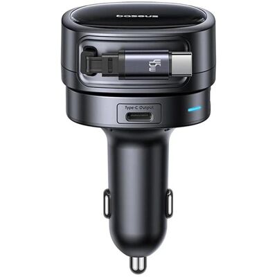 Baseus PrimeTrip VR1 Chargeur de voiture USB-A/USB-C 60W avec câble USB-C rétractable - Noir, Adaptateur pour véhicule, Noir Baseus PrimeTrip VR1 Chargeur de voiture USB-A/USB-C 60W avec câble USB-C rétractable - Noir, Adaptateur pour véhicule, Noir