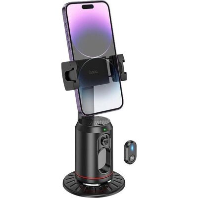 Hoco Auto holder mobile phone holder 360 degree with auto face tracking K23 black, Support pour smartphone, Noir Hoco Auto holder mobile phone holder 360 degree with auto face tracking K23 black, Support pour smartphone, Noir