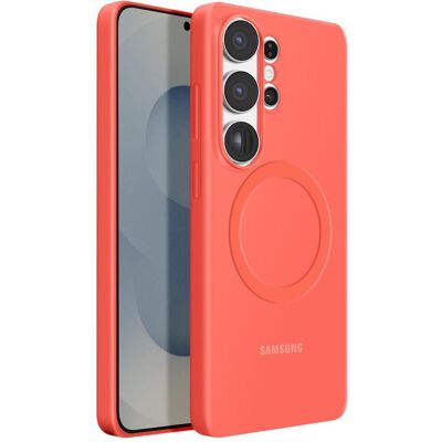 Silicone Magnet Case (Samsung Galaxy S26 Ultra), Coque pour téléphone portable, Rouge Silicone Magnet Case (Samsung Galaxy S26 Ultra), Coque pour téléphone portable, Rouge