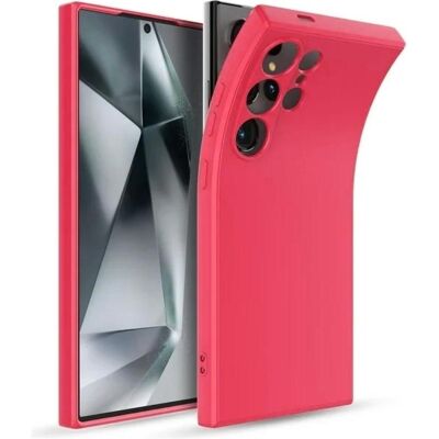 Screenguard Liquid Silicone Raspberry Case Samsung Galaxy S24 Ultra Hülle (Samsung Galaxy S24 Ultra), Coque pour téléphone portable, Pink, Rose Screenguard Liquid Silicone Raspberry Case Samsung Galaxy S24 Ultra Hülle (Samsung Galaxy S24 Ultra), Coque pour téléphone portable, Pink, Rose