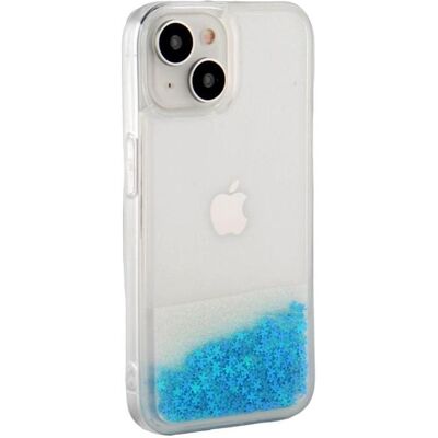 iLike Étui en silicone pour iPhone 15 Paillettes d'eau (Apple iPhone 15), Coque pour téléphone portable, Bleu iLike Étui en silicone pour iPhone 15 Paillettes d'eau (Apple iPhone 15), Coque pour téléphone portable, Bleu