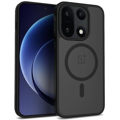 Crong Hybrid Matte Magnetic - Etui MagSafe OnePlus 15 (czarny) (OnePlus 15), Coque pour téléphone portable, Noir, Transparent Crong Hybrid Matte Magnetic - Etui MagSafe OnePlus 15 (czarny) (OnePlus 15), Coque pour téléphone portable, Noir, Transparent
