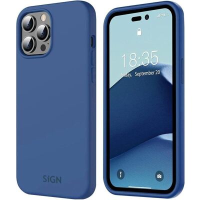 SiGN Étui en silicone liquide pour iPhone 14 Pro Max - Bleu océan (Apple iPhone 14 Pro Max), Coque pour téléphone portable, Bleu SiGN Étui en silicone liquide pour iPhone 14 Pro Max - Bleu océan (Apple iPhone 14 Pro Max), Coque pour téléphone portable, Bleu