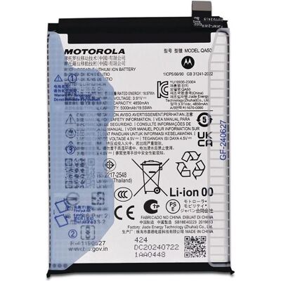 Motorola Genuine Moto G55 5G Replacement Battery QA50 SB18E40223 XT2435 Authorised, Batterie pour téléphone portable Motorola Genuine Moto G55 5G Replacement Battery QA50 SB18E40223 XT2435 Authorised, Batterie pour téléphone portable