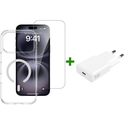 4smarts 3in1 Premium Starter Set (Apple iPhone 17 Pro Max), Coque pour téléphone portable, Transparent 4smarts 3in1 Premium Starter Set (Apple iPhone 17 Pro Max), Coque pour téléphone portable, Transparent