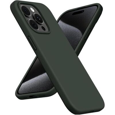 Screenguard Liquid Silicone Case (Apple iPhone 15 Pro Max), Coque pour téléphone portable, Vert Screenguard Liquid Silicone Case (Apple iPhone 15 Pro Max), Coque pour téléphone portable, Vert