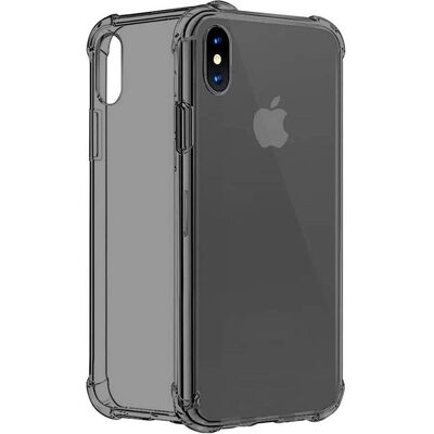 cyoo Four Coners Housse silicone pour téléphone portable - Apple iPhone XS Max - Transparent (Apple iPhone XS Max), Coque pour téléphone portable, Noir, Transparent cyoo Four Coners Housse silicone pour téléphone portable - Apple iPhone XS Max - Transparent (Apple iPhone XS Max), Coque pour téléphone portable, Noir, Transparent