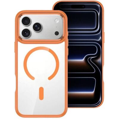 Roar Back panel cover case MAG BUMPER compatible with MagSafe for IPHONE 16 orange (Apple iPhone 16), Coque pour téléphone portable, Orange Roar Back panel cover case MAG BUMPER compatible with MagSafe for IPHONE 16 orange (Apple iPhone 16), Coque pour téléphone portable, Orange
