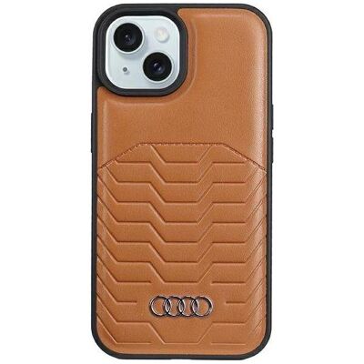 Audi Cuir Synthétique Modèle Marron - Étui pour Smartphone Audi Cuir Synthétique Modèle Marron - Étui pour Smartphone