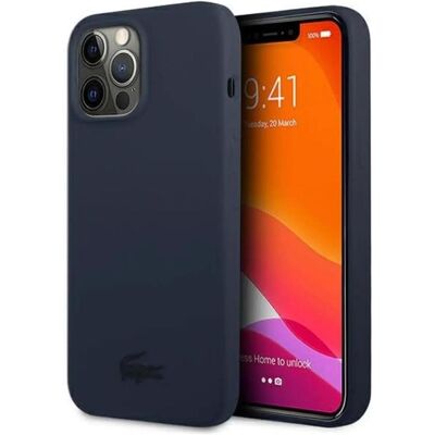 Coque en silicone liquide brillant avec logo Lacoste pour iPhone 13 Pro Max Coque en silicone liquide brillant avec logo Lacoste pour iPhone 13 Pro Max
