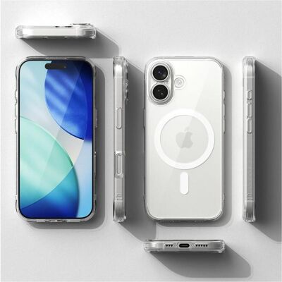 Ringke Fusion Magnetic MagSafe Case für iPhone 17 - Transparent (Apple iPhone 17), Coque pour téléphone portable, Transparent Ringke Fusion Magnetic MagSafe Case für iPhone 17 - Transparent (Apple iPhone 17), Coque pour téléphone portable, Transparent