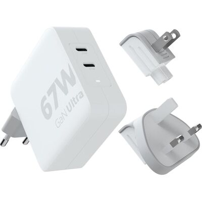 Chargeur de Voyage Universel Xtorm XVC2067 Blanc 67W Chargeur de Voyage Universel Xtorm XVC2067 Blanc 67W