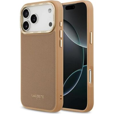 Lacoste Champs Elysees Gold Logo MagSafe Case for iPhone 17 Pro Max Pink (Apple iPhone 17 Pro Max), Coque pour téléphone portable, Pink Lacoste Champs Elysees Gold Logo MagSafe Case for iPhone 17 Pro Max Pink (Apple iPhone 17 Pro Max), Coque pour téléphone portable, Pink