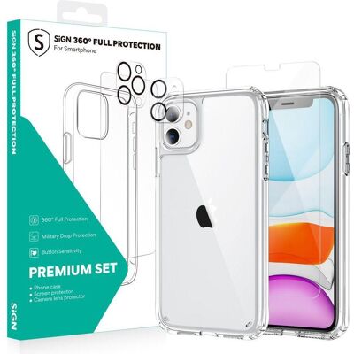SiGN Pack de protection complet 360 pour iPhone 11 (Apple iPhone 11), Coque pour téléphone portable SiGN Pack de protection complet 360 pour iPhone 11 (Apple iPhone 11), Coque pour téléphone portable
