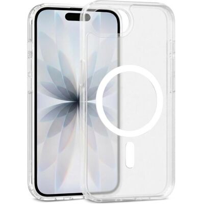 Crong Hybrid Matte Magnetic - Etui MagSafe iPhone 17e / 16e (biały) (Apple iPhone 17e), Coque pour téléphone portable, Blanc, Transparent Crong Hybrid Matte Magnetic - Etui MagSafe iPhone 17e / 16e (biały) (Apple iPhone 17e), Coque pour téléphone portable, Blanc, Transparent