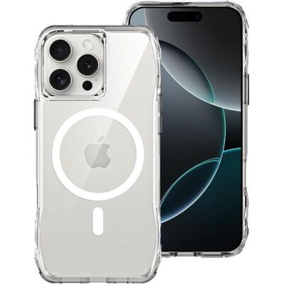 Roar Back panel cover case SLIM DEFENDER compatible with MagSafe for IPHONE 16 Pro transparent (Apple iPhone 16 Pro), Coque pour téléphone portable, Transparent Roar Back panel cover case SLIM DEFENDER compatible with MagSafe for IPHONE 16 Pro transparent (Apple iPhone 16 Pro), Coque pour téléphone portable, Transparent