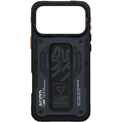 Skinarma Etui Aegis do iPhone 17 Pro Max Magnetic Charging + Grip Stand granatowy (Apple iPhone 17 Pro Max), Coque pour téléphone portable, Bleu Skinarma Etui Aegis do iPhone 17 Pro Max Magnetic Charging + Grip Stand granatowy (Apple iPhone 17 Pro Max), Coque pour téléphone portable, Bleu