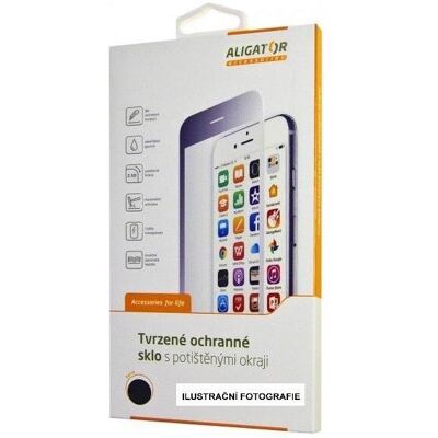 Aligator ochranné sklo PRINT Samsung A40, Äernà (1 pcs, Samsung Galaxy A40), Téléphone portable : film de protection, Noir Aligator ochranné sklo PRINT Samsung A40, Äernà (1 pcs, Samsung Galaxy A40), Téléphone portable : film de protection, Noir