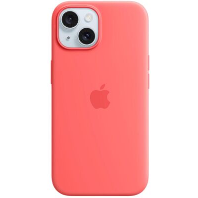 Étui en silicone avec MagSafe (Apple iPhone 15), Coque pour téléphone portable, Rouge Étui en silicone avec MagSafe (Apple iPhone 15), Coque pour téléphone portable, Rouge