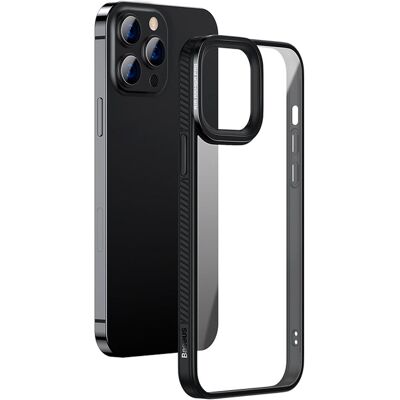 Baseus Crystal Phone Case For iP 6.1 Pro inch 2021 French grey (Apple iPhone 13 Pro), Coque pour téléphone portable, Transparent, Gris Baseus Crystal Phone Case For iP 6.1 Pro inch 2021 French grey (Apple iPhone 13 Pro), Coque pour téléphone portable, Transparent, Gris