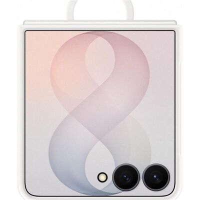 Silicone Ring Magnet Case (Samsung Galaxy Z Flip 8), Coque pour téléphone portable, Blanc Silicone Ring Magnet Case (Samsung Galaxy Z Flip 8), Coque pour téléphone portable, Blanc